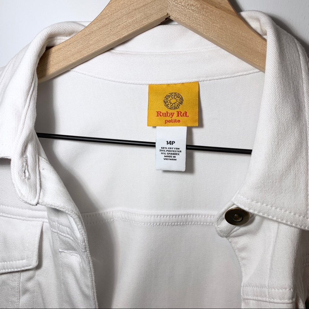 Ruby Rd. White Jean Jacket - image 7